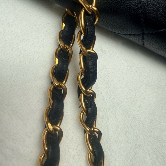 CHANEL Paris Double Flap Shoulder Bag with Gold Plated Hardware - Picture 9 of 13